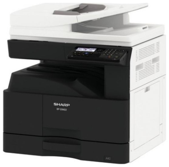 

МФУ монохромное Sharp BP20M22EU А3, 22/12 ppm, 5000 отп/мес (макс 75000 отп/мес), сетевой, реверс.автоподат на 100лист, 1GB, eMMC 8GB, BP20M22EU