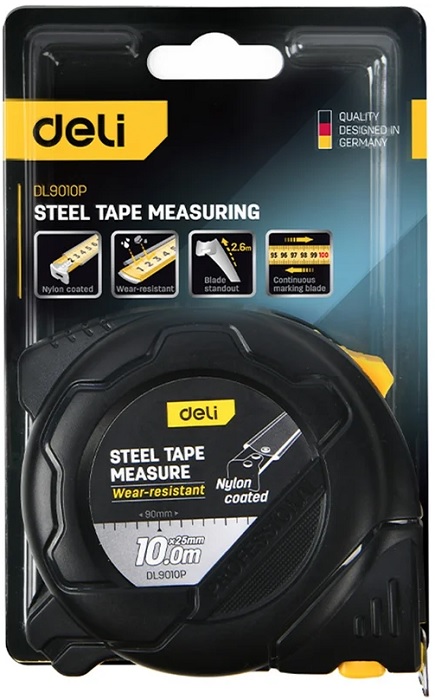 

Рулетка Deli DL9010P 10м*25мм, DL9010P