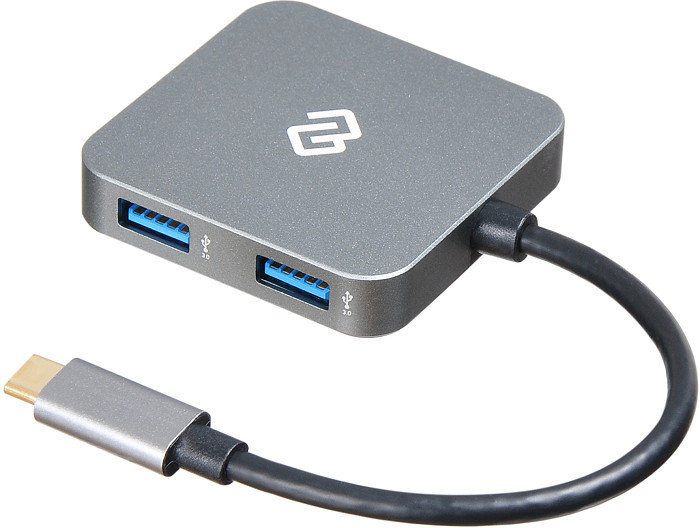 

Док-станция Digma DS-741UC_GS 6 портов - HDMI (4K 30Hz, FULL HD 60Hz), 2xUSB 3.0, PD 3.0 USB-C 60W, MicroSD, SD), DS-741UC_GS