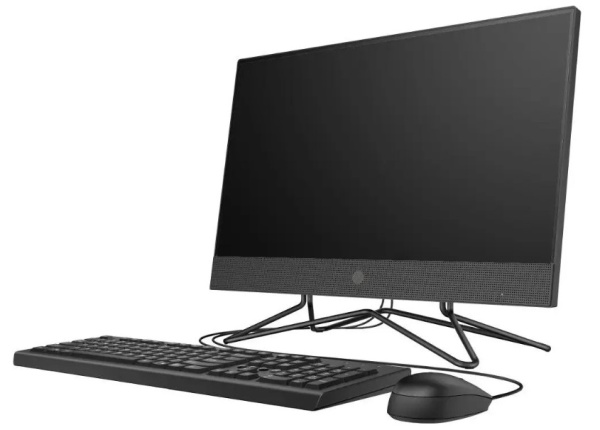 фото Моноблок 21.5" HP 200 G4 (Intel Core i5 1235U, 16ГБ SODIMM DDR4, SSD 512 ГБ, Intel Iris Xe, Windows 11 Профессиональная) Черный [6D418EA/16GB/W11P]