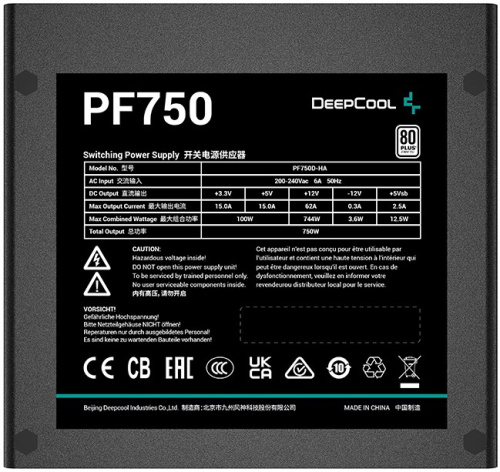 фото Блок питания ATX Deepcool PF750 в Уфе