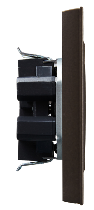 

Розетка двухместная без заземления в сборе IEK BR-R20-10-K45-F BRITE без защитных шторок 10А РС12-2-БрТБ Бронза, BR-R20-10-K45-F