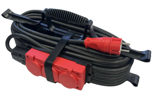 Изображение товара Удлинитель iTOK i-CONNECT-COLOR-SUR-PVS-310-3-54-10-RED 10 м для влажных условий