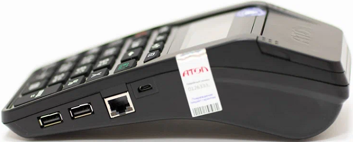 

Фискальный регистратор АТОЛ АТОЛ 53725 92Ф. черный. без ФН, RJ45. 2G. BT, Wi-Fi, АТОЛ 53725