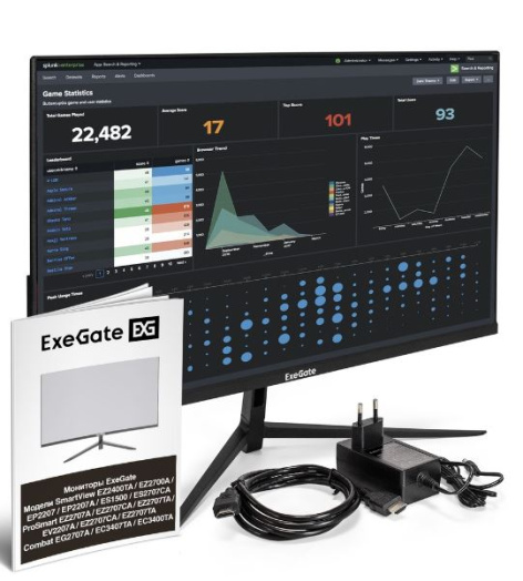фото Монитор 27" Exegate ProSmart EZ2707TA в Екатеринбурге