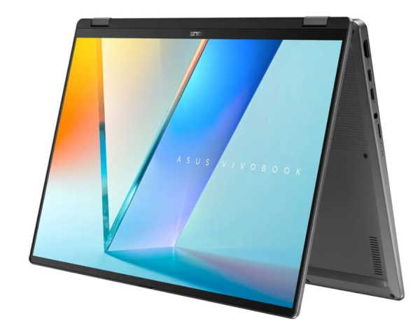 фото Ноутбук ASUS Vivobook 16 Flip TP3607AA-SI087W 16" (Intel Core Ultra 7, 32Гб LPDDR5X, SSD 1 Тб, Arc graphics, Windows 11 Домашняя) Серый [90NB17B1-M005L0]