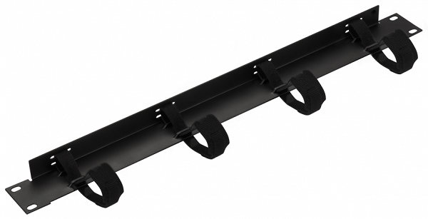 Изображение товара Органайзер Lanmaster LAN-ORG/VCM4-1U для кабелей, монтаж 1 U, черный