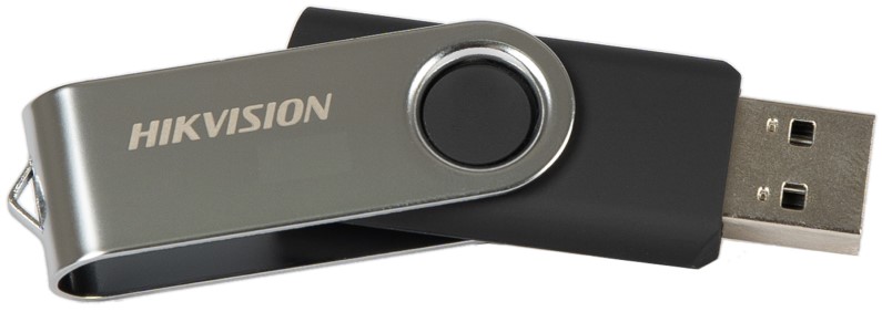 

Накопитель USB 2.0 32GB HIKVISION HS-USB-M200S/32G M200, брелок для переноса данных, серебристый/чёрный, HS-USB-M200S/32G