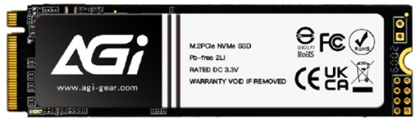 Изображение товара Накопитель SSD M.2 2280 AGI 512 ГБ с поддержкой NVMe для ПК и ноутбуков