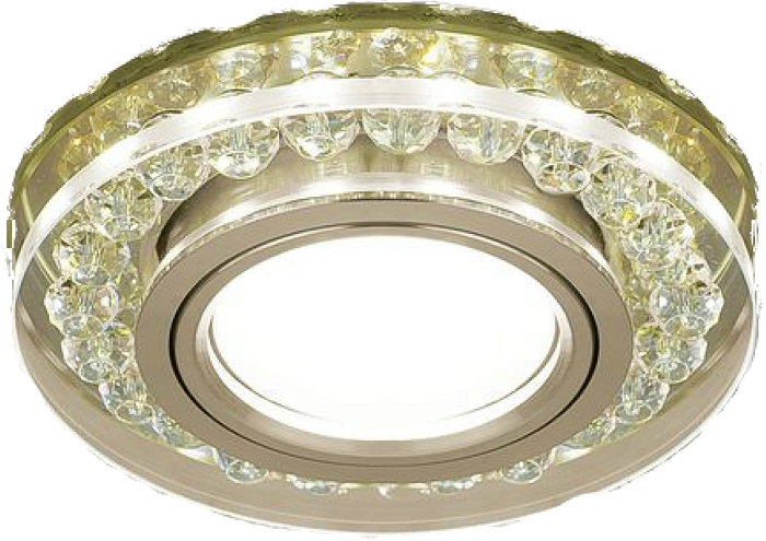 

Светильник Gauss BL048 Backlight Кругл. Шампань/Кристалл/Хром, Gu5.3, LED 2700K, BL048