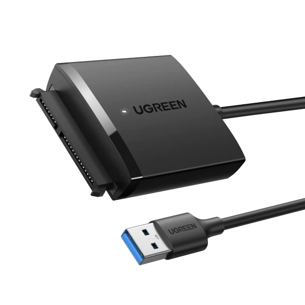 

Конвертер UGREEN CM257 60561 USB 3.0 A To 3.5''/2.5" SATA, цвет: черный, CM257