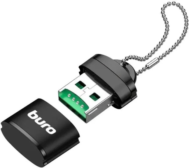 

Карт-ридер Buro BU-CR-200 USB2.0 черный (1955975), BU-CR-200