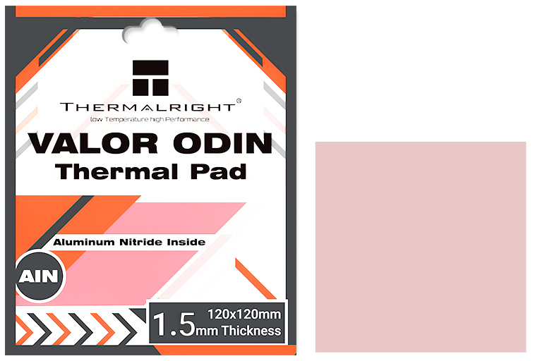 

Термопрокладка Thermalright VALOR-ODIN-120X120-1.5 15 W/mk, pink, VALOR-ODIN-120X120-1.5