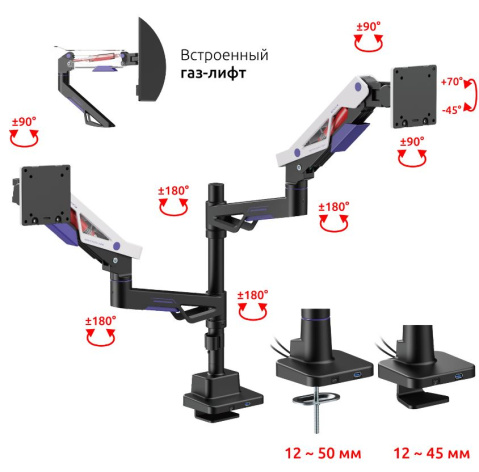 фото Кронштейн настольный UNITEKI FMGT402GL в Челябинске