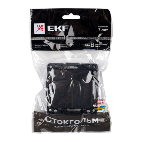 фото Переключатель двухклавишный  EKF EZV10-023-10 в Омске