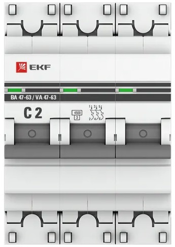 фото Автоматический выключатель  EKF mcb4763-3-02C-pro в Челябинске