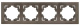 фото Рамка четверная  EKF EWM-G-304-60