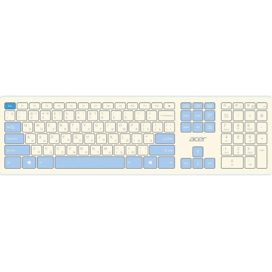 

Клавиатура и мышь Wireless Acer OCC205 ZL.ACCEE.00C USB, white blue, OCC205