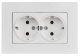 фото Розетка двухместная с заземлением  IEK BR-R28-16-K10-F в Санкт-Петербургe