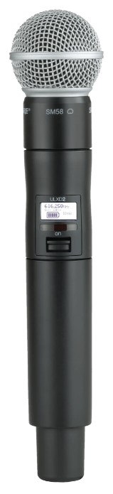 

Передатчик Shure ULXD2/SM58 ручной серии ULXD с капсюлем микрофона SM58, ULXD2/SM58