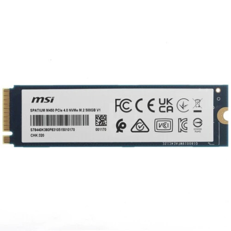 фото Накопитель SSD M.2 2280 MSI SPATIUM M450 в Уфе 500 ГБ