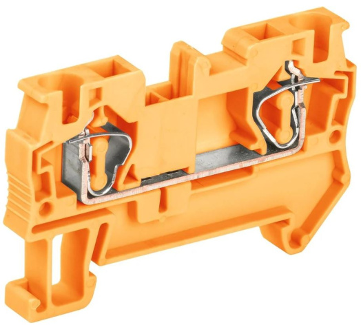 Изображение товара Клемма IEK YZN11-004-K09 пружинная для монтажных шин 4 мм²