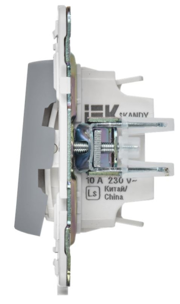 фото Выключатель двухклавишный с подсветкой  IEK SK-V20-2-10-K03 в Санкт-Петербургe
