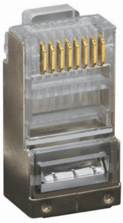 

Коннектор SNR SNR-RJ-45s RJ-45s 8P8C cat.5e экранированный (100 шт), SNR-RJ-45s
