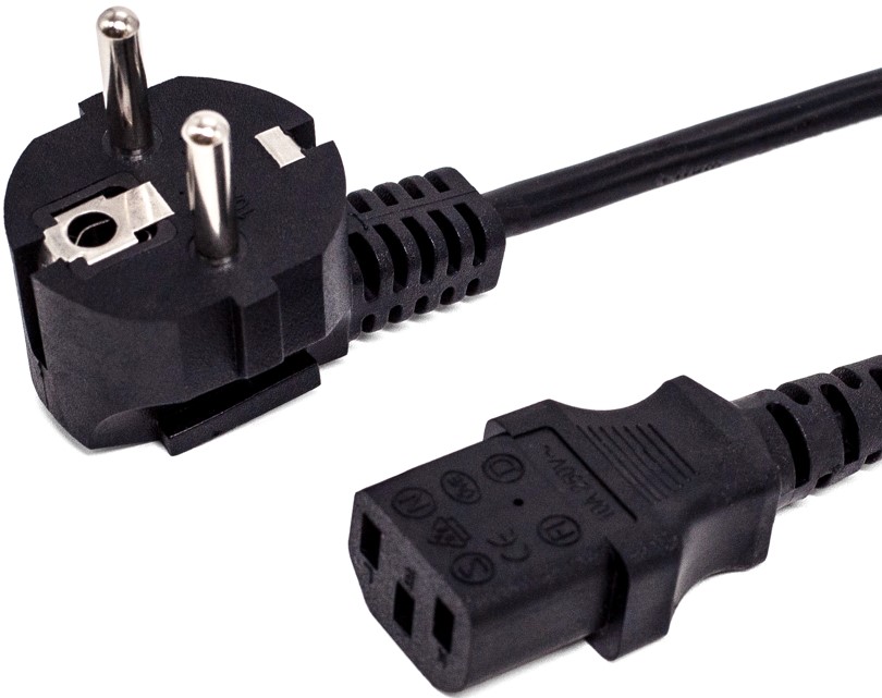 

Кабель питания Filum FL-PC6-EU-C13-1.8M CEE 7/7- С13, 3х0.5мм², 220В, 6A, чёрный, 1.8м, FL-PC6-EU-C13-1.8M