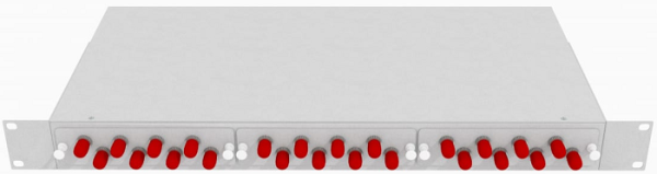 фото Кросс оптический стоечный  TopLAN КРС-Top-1U-24ST/U-OS2-GY в Уфе