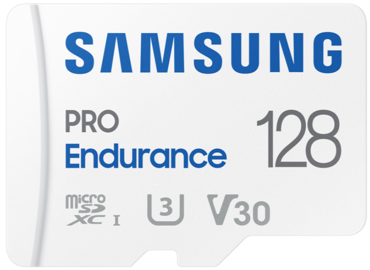 

Карта памяти MicroSDXC 128GB Samsung MB-MJ128KA/EU PRO Endurance (для видеорегистратора) Class 10, UHS-I, W 30 МБ/с, R 100 МБ/с, адаптер на SD, MB-MJ128KA/EU