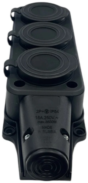 фото Удлинитель силовой iTOK i-CONNECT-COLOR-SUR-KG-325-1-44-20-BLACK-OR в Смоленске