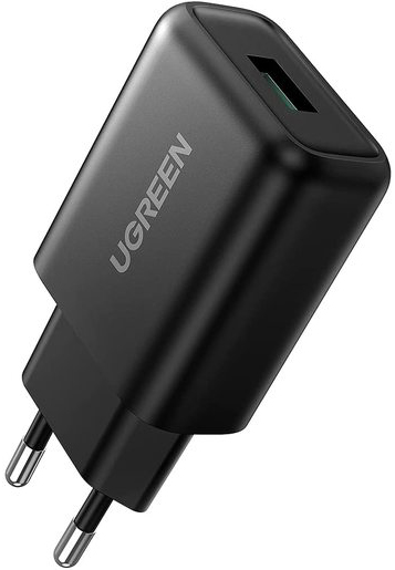 

Зарядное устройство сетевое UGREEN CD122 70273 USB Type-А 3.0, 18W, черное, CD122