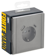фото Розетка с заземлением с 2 USB IEK FP-R14-16-U22-018-K46
