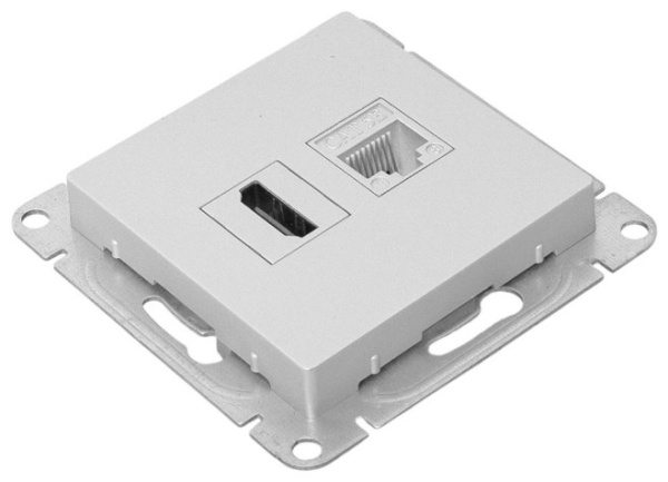 фото Розетка HDMI  EKF UP1-SOA-HDMI+RJ45 в Воронеже