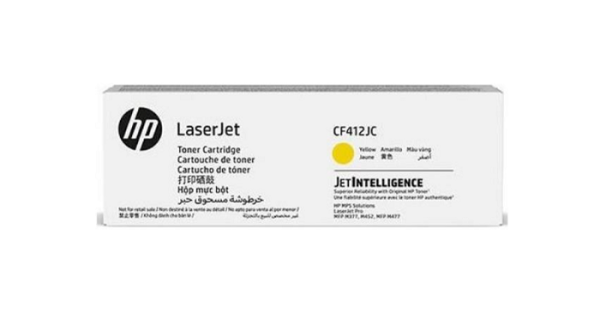 Изображение товара Картридж HP CF412JC для HP LaserJet Pro с желтой печатью