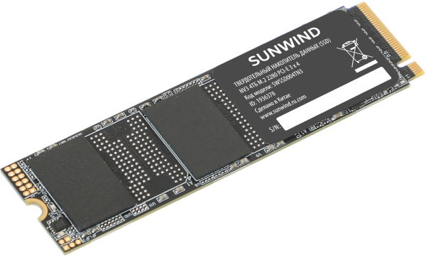 фото Накопитель SSD M.2 2280 SUNWIND SWSSD004TN3 в Перми 4000 ГБ