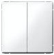 фото Выключатель двухклавишный  Systeme Electric GAL001317S в Перми