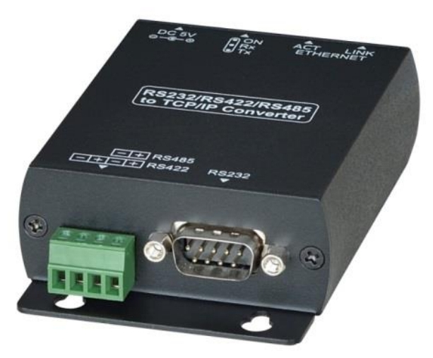 

Преобразователь SC&T RS007 RS485/RS422/RS232 в Ethernet (cервер последовательного интерфейса) обеспечивает подключение к сети устройств с указанными и, RS007