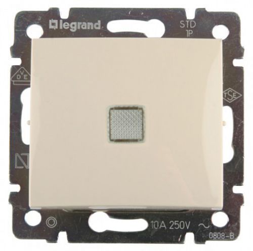 

Выключатель Legrand 774310 Valena одноклавишный, с подсветкой, в рамку, 10А, 250В, IP20 (сх.1) (слоновая .кость), 774310