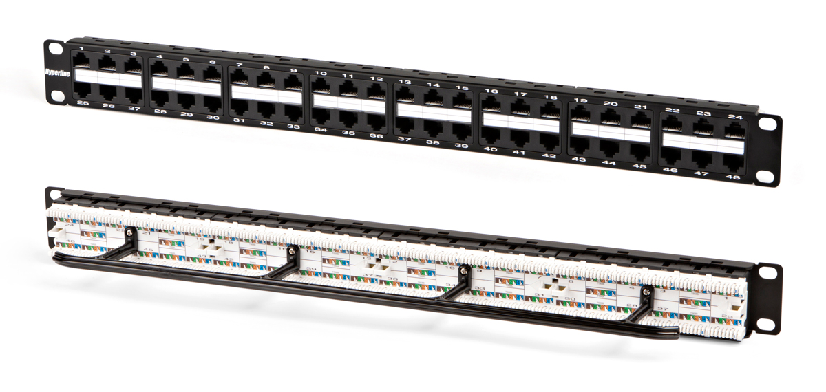 

Патч-панель 19, 48xRJ45, UTP, Кат. 5е Hyperline PPHD-19-48-8P8C-C5e-110D высокой плотности Dual IDC, PPHD-19-48-8P8C-C5e-110D