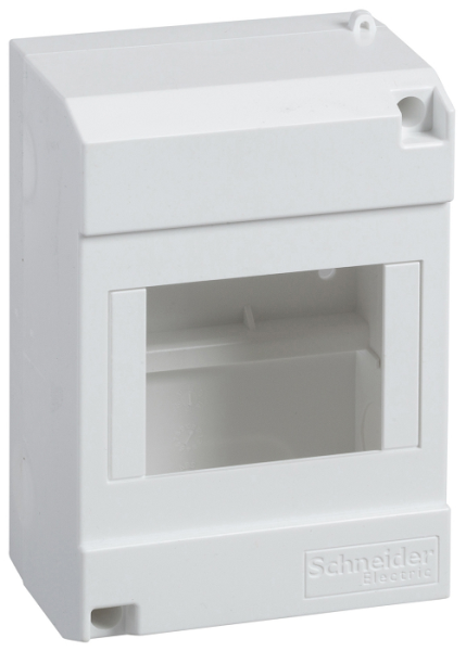 Изображение товара Бокс Schneider Electric 10206 навесной IP40 4 модуля белый пластик