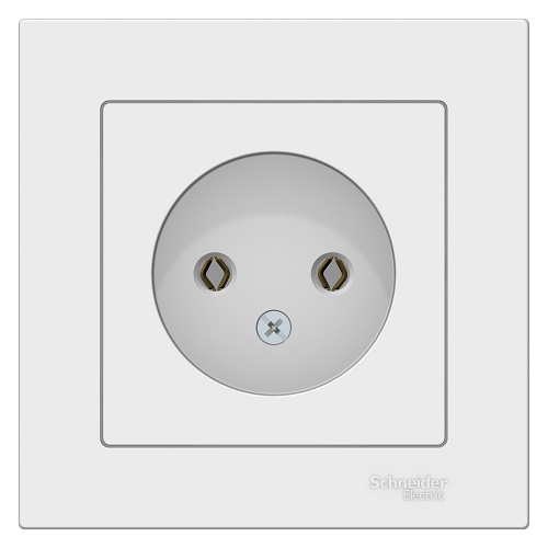 

Розетка Schneider Electric ATN000140 AtlasDesign, без заземления, 16А, в сборе, белая, ATN000140