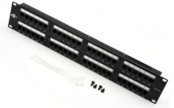 фото Патч-панель 19, 48xRJ45, UTP, Кат. 5е Atcom AT4852 в Самаре