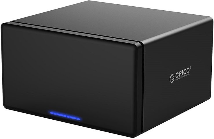 

Внешний корпус Orico NS800C3-BK для 8*HDD SATA 3.5”, до 80TB, до 10TB один слот, NS800C3-BK