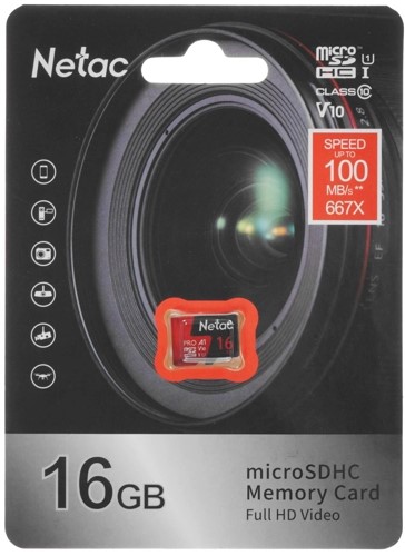 

Карта памяти 16GB Netac NT02P500PRO-016G-S MicroSDXC P500 Extreme Pro, retail, NT02P500PRO-016G-S