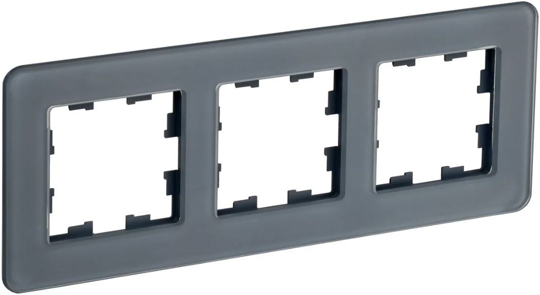 

Рамка тройная IEK BR-M32-G-41-K53 BRITE РУ-3-2-Бр Стекло Графит RE, BR-M32-G-41-K53