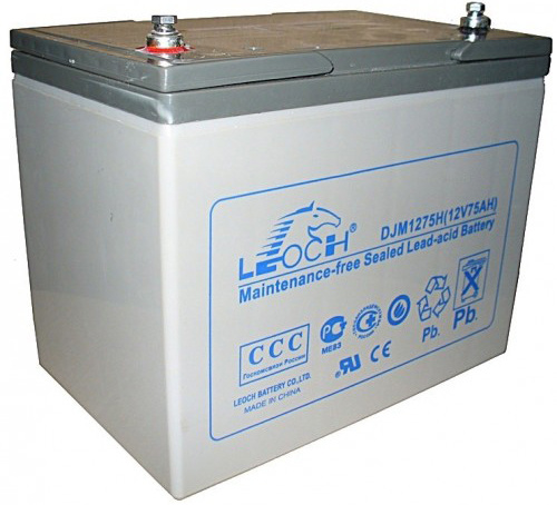 Изображение товара Аккумулятор Leoch DJM 12-75 H 75 Ач 12 В длительный срок службы