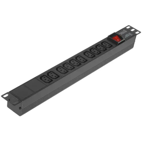 фото Блок розеток 19", 10 розеток Exegate ServerPro PDU-19H001 Al-10C13-C14-SW в Красноярске