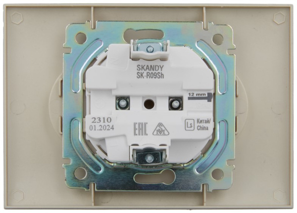 фото Розетка двухместная без заземления в сборе IEK SK-R23-10-K37-F в Ростове-на-Дону